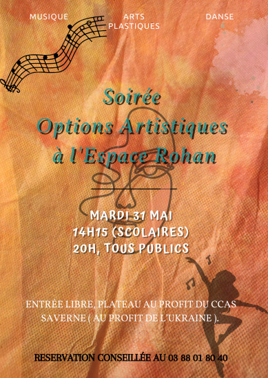 Soirée des options artistiques "Ensemble et libres"